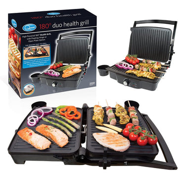 Quest 180 Degree Stainless Steel Panini Press and Flat Grill