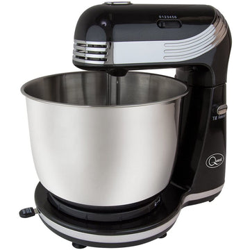 Quest 3 Litre 6 Speed Black Compact Stand Mixer