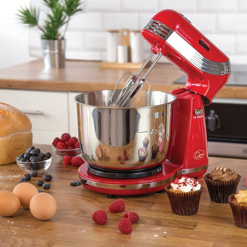 Quest 3 Litre 250 W Red Compact Stand Mixer