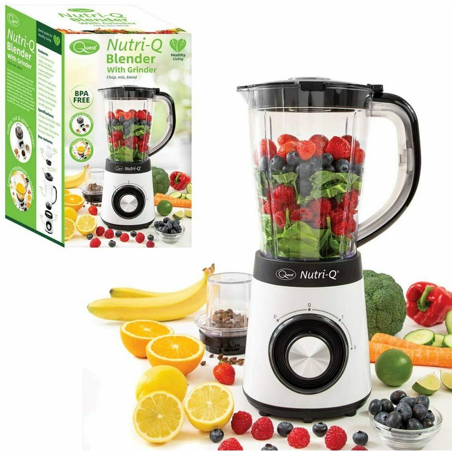 Nutri-Q Blender with Coffee Grinder