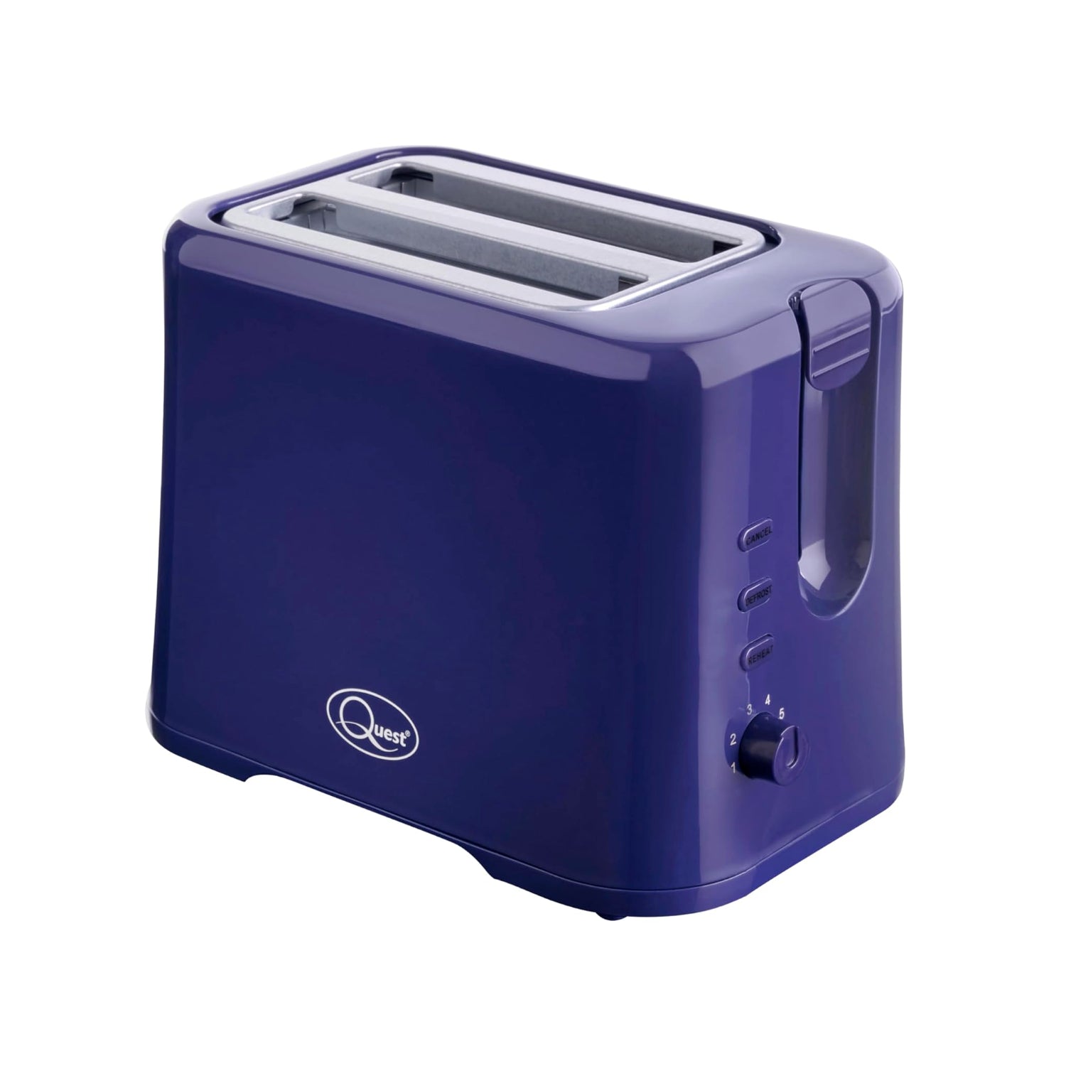 Quest 870W Navy Blue 2 Slice Compact Toaster
