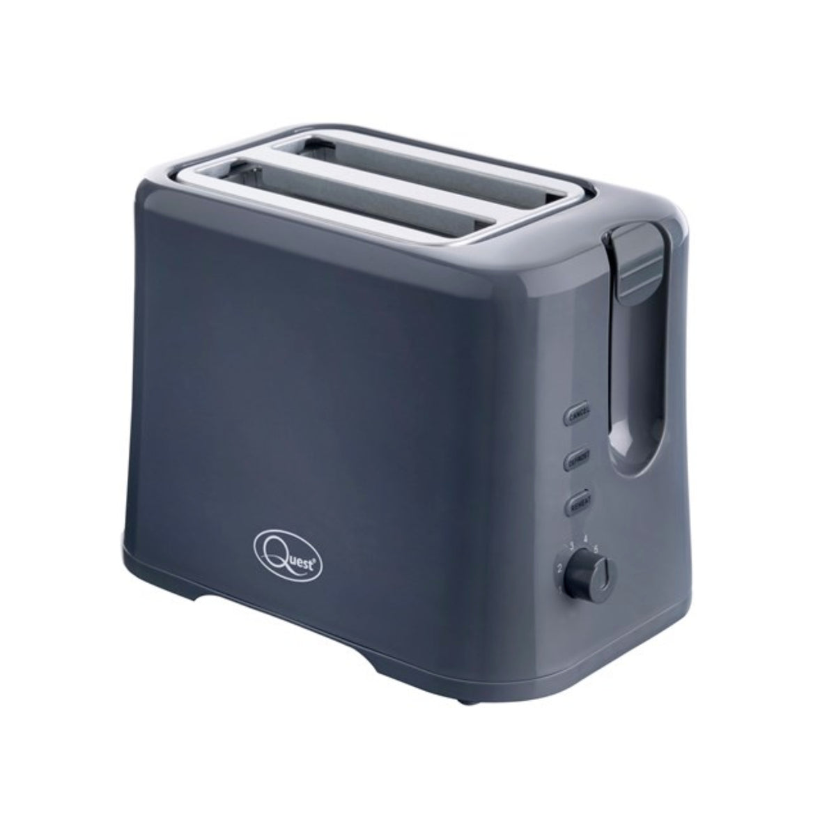 Quest 870W Grey 2 Slice Compact Toaster