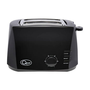 Quest 800W 2-Slice Toaster Black