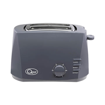 Quest 800W 2-Slice Toaster Grey