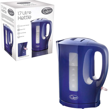 Quest 2200W 1.7 Litre Navy Blue Electric Kettle