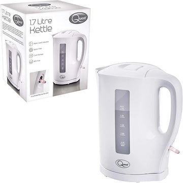 Quest 2200W 1.7 Litre White Electric Kettle