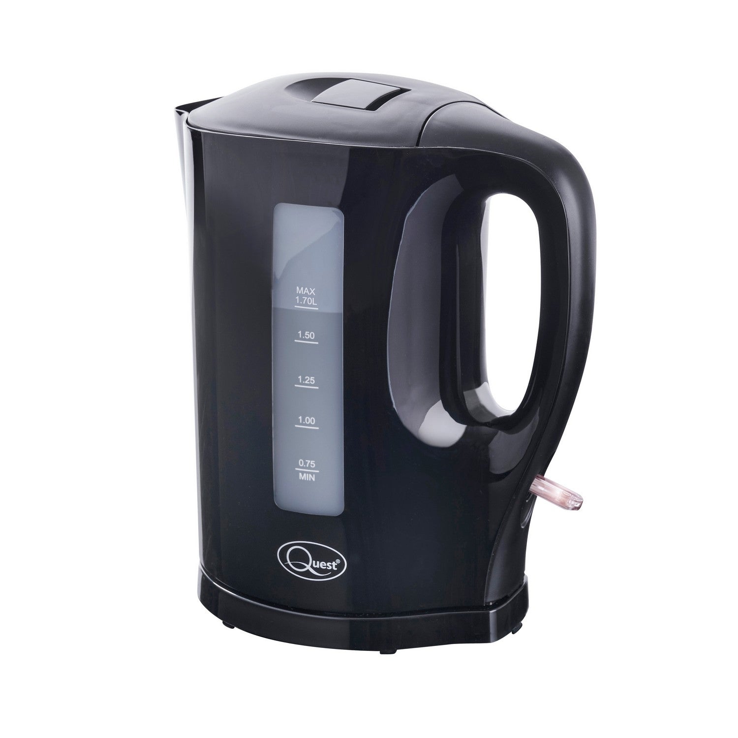 Quest 1.7 Litre Black Jug Kettle