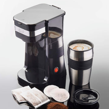 Quest Coffee To Go Filter Coffee Maker With Stainless Steel Travel Mug