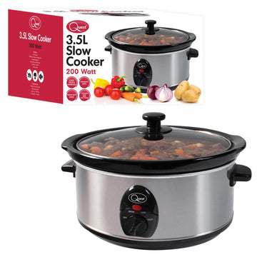 3.5 Litre Stainless Steel Slow Cooker 200W