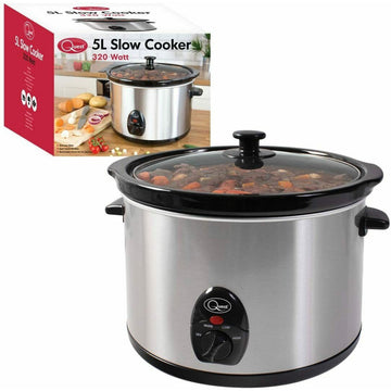 Quest 5 Litre 320W Stainless Steel Slow Cooker