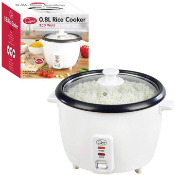 Quest 350W 0.8 Litre White Rice Cooker