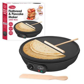 Quest 12-Inch 1000W Non-stick Electric Pancake Crepe Maker