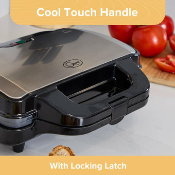 Quest Deep Fill Non Stick Plate 2 Slice Sandwich Toaster