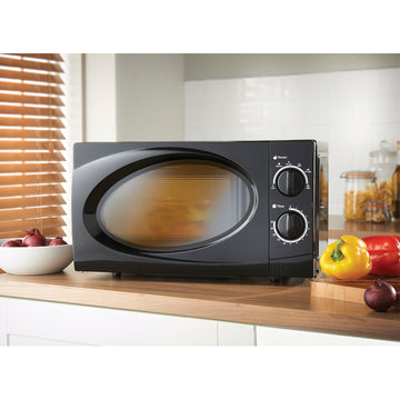 Quest Classic Dial Black 700w Microwave Oven