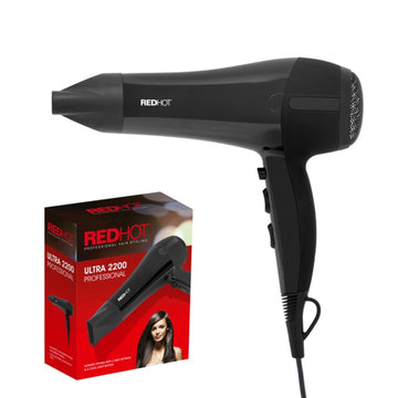 RedHot 2200W Black Professional Hair Dryer