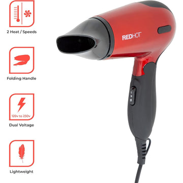 1200W Compact Travel Lightweight Fast Drying Hair Dryer
