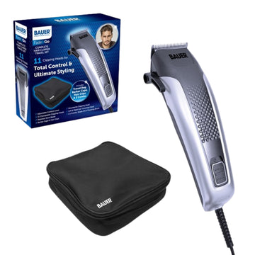 Bauer Corded Hair Clipper Set with Travel Bag