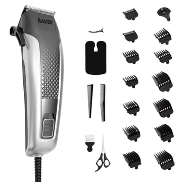 Bauer Corded Hair Clipper Set with Travel Bag