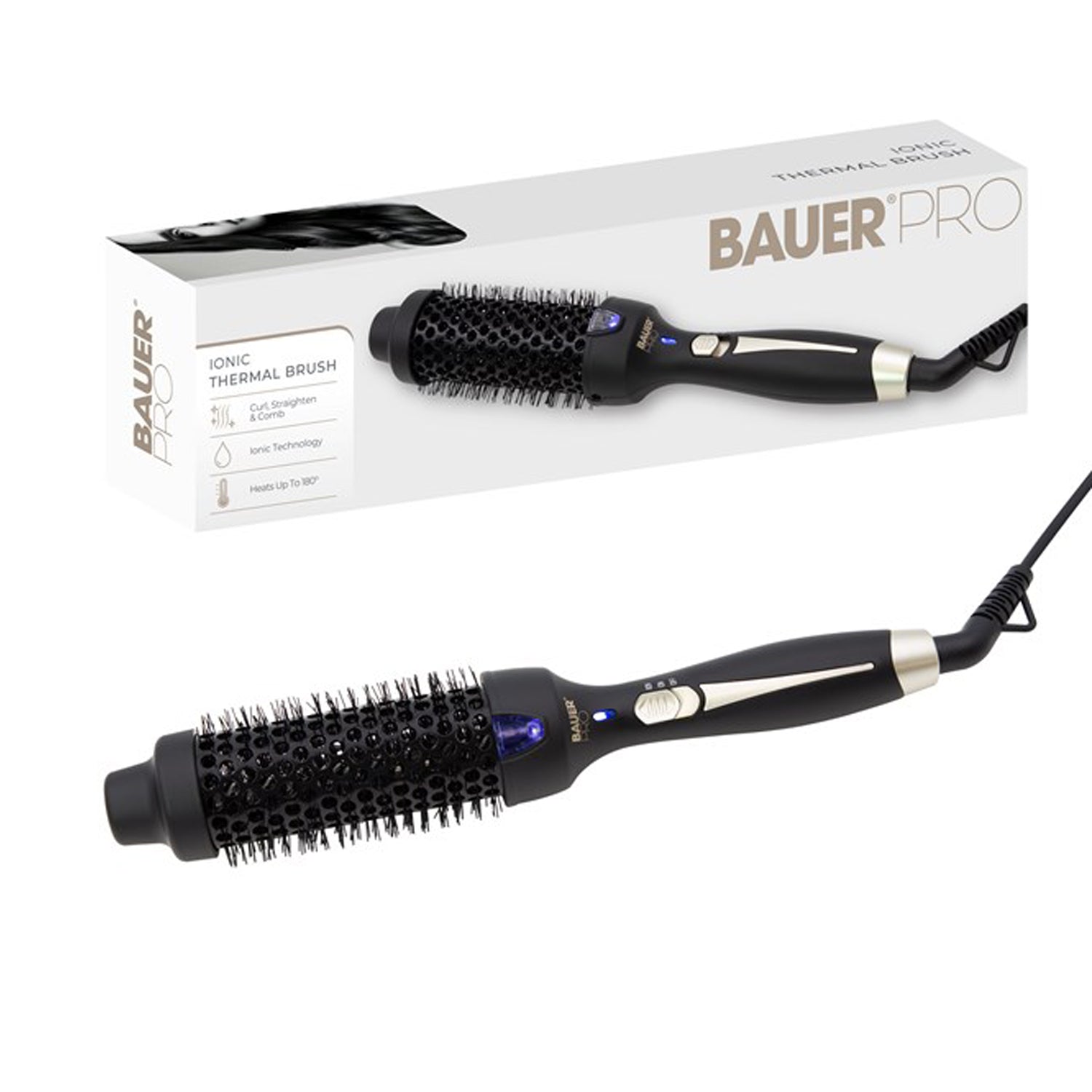 Bauer 50W Ionic Thermal Brush