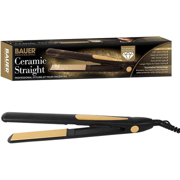 Bauer Professional Gold Ceramic Tourmaline Hair Straightener