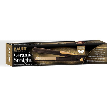 Bauer Professional Gold Ceramic Tourmaline Hair Straightener