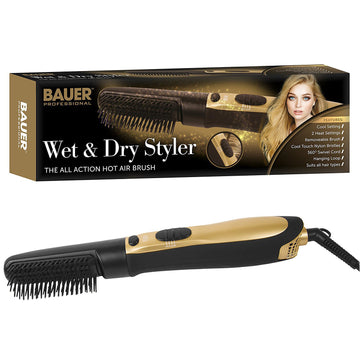Womens Wet And Dry Styler Salon Pro Hair Dryer Hot Air Brush