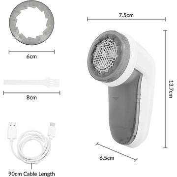 Quest 2 Speeds Stainless Steel Rechargeable Lint Remover