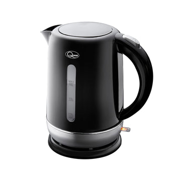 Quest Black Silver Fast Boil Kettle 1.5L