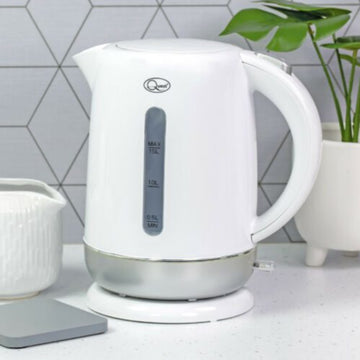 White Silver Fast Boil Kettle 1.5L