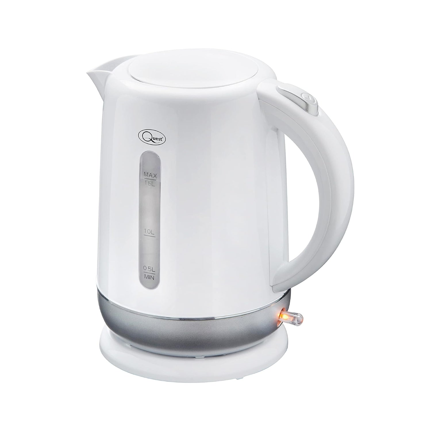 White Silver Fast Boil Kettle 1.5L