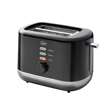 Quest 2 Slice Black & Silver Variable Browning Control Toaster