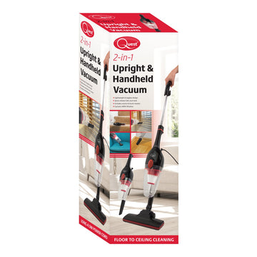 Quest 2-in-1 Upright & Handled Black Bagless Dry Vacuum Cleaner