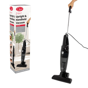 Quest 1 Litre 2-in-1 Black Upright & Handheld Vacuum Cleaner