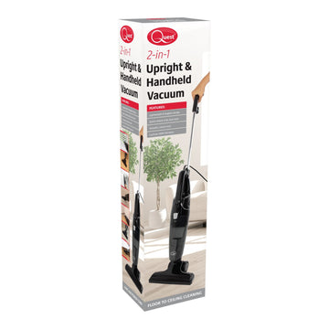 Quest 1 Litre 2-in-1 Black Upright & Handheld Vacuum Cleaner