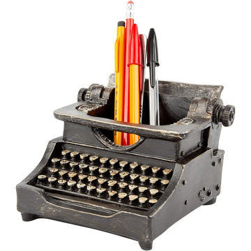 Global Gizmos Vintage Typewriter Shaped Stationary Pen Holder