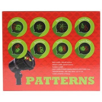 Christmas Workshop Garden Outdoor Red Green Laser Light
