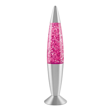 16" Pink Glitter Lamp Lava Lamp Shape
