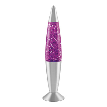 16" Purple Glitter Lamp Lava Lamp Shape