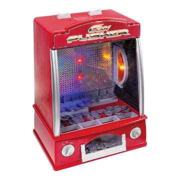 Global Gizmos Coin Pusher Mini Arcade Retro Toy Machine