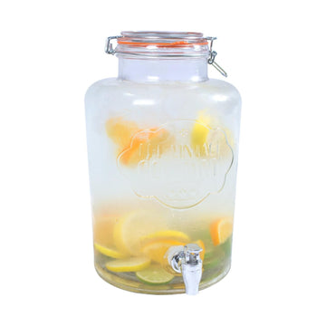 The Vintage Company 7.6L Airtight Glass Drinks Dispenser With Tap