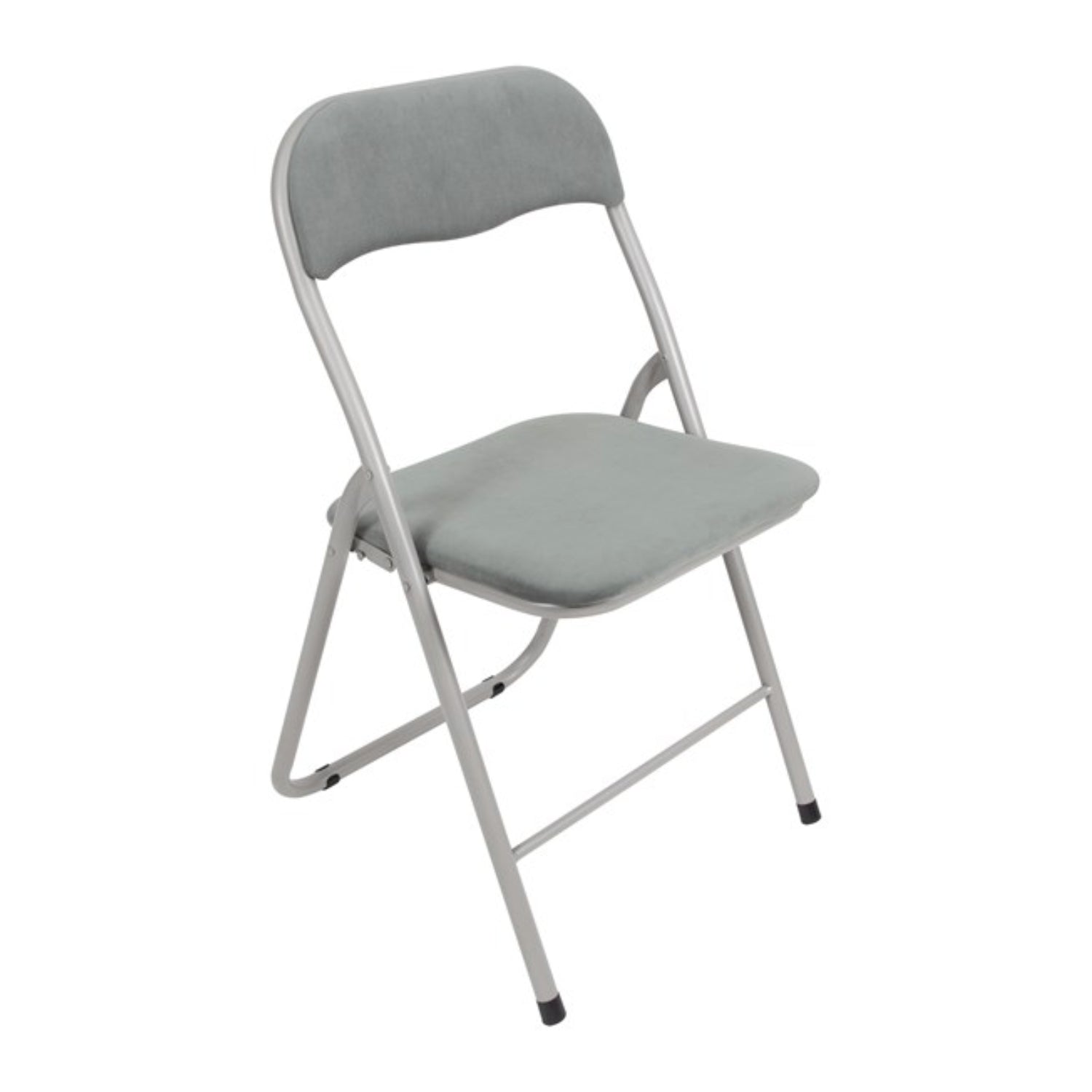 Grey Velvet Paris Folding Chair