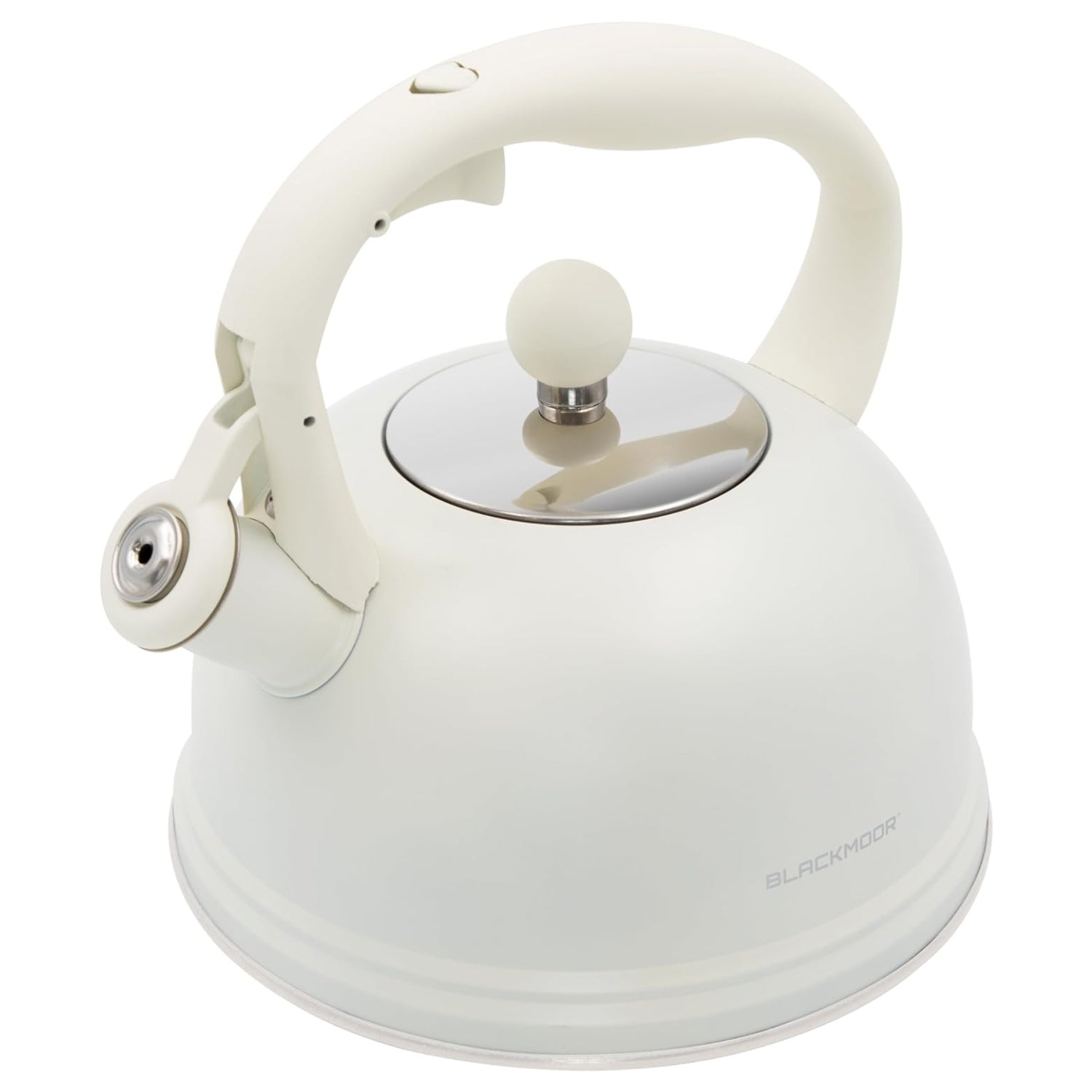 2.5L Ivory Finish Stainless Steel Stove Top Whistling Kettle