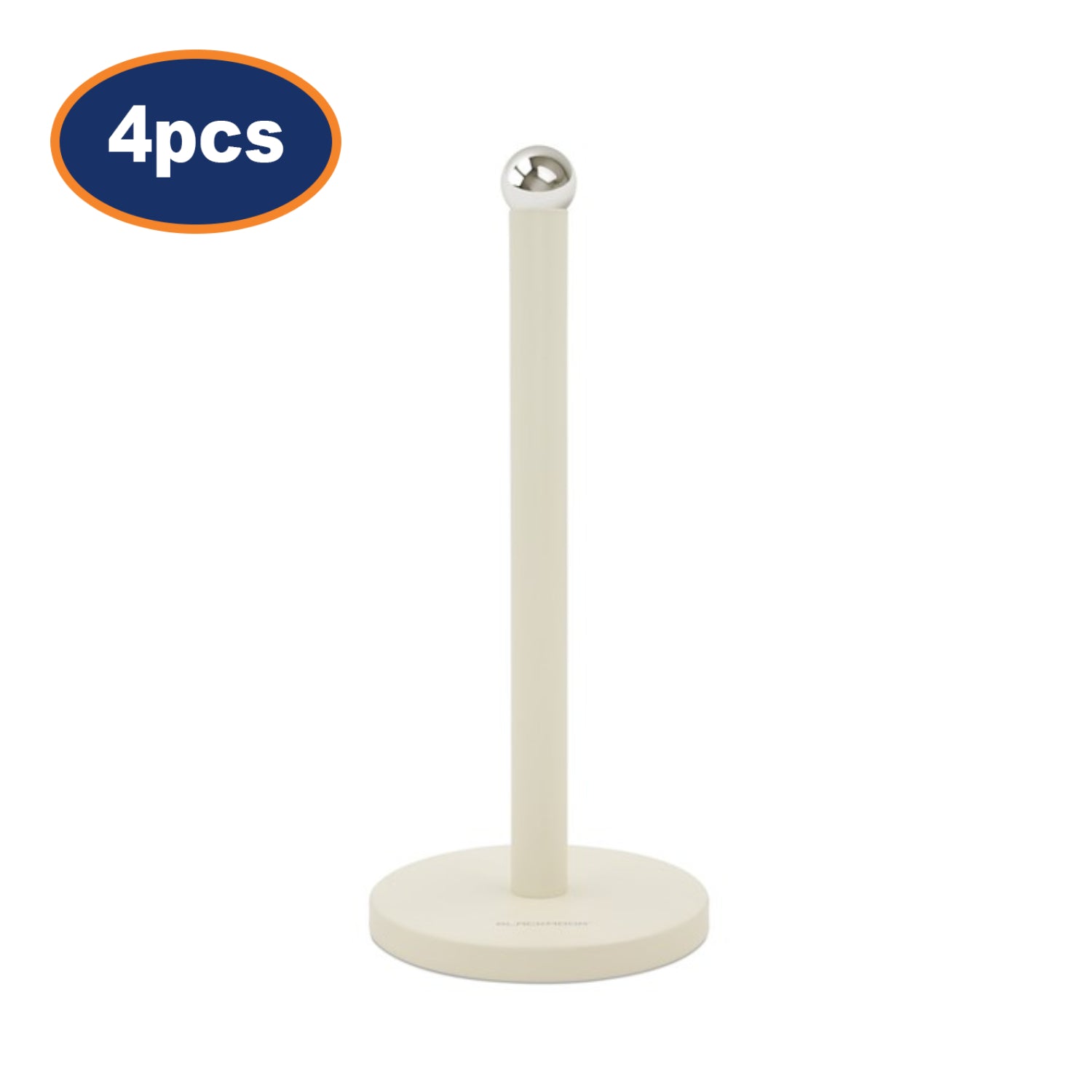 4Pcs 34cm Ivory Finish Stainless Steel Paper Towel Holders
