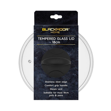 Blackmoor Home 18cm Tempered Glass Pan Lid