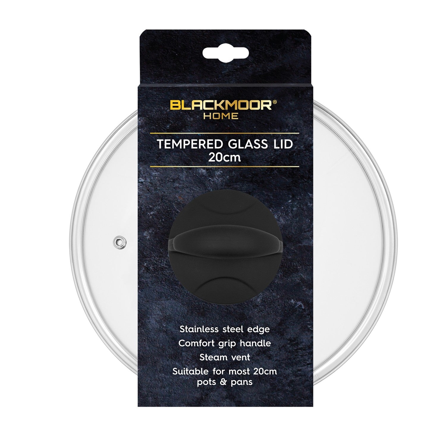 Blackmoor Home 20cm Tempered Glass Pan Lid