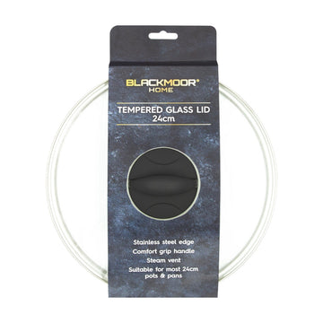 Blackmoor Home 24cm Tempered Glass Pan Lid