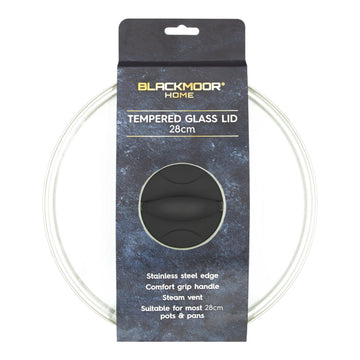 Blackmoor Home 28cm Tempered Glass Pan Lid