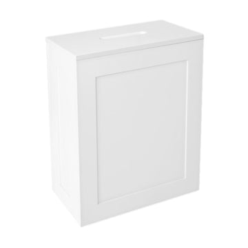 Slimline Multipurpose White MDF Wood Bathroom Storage Box