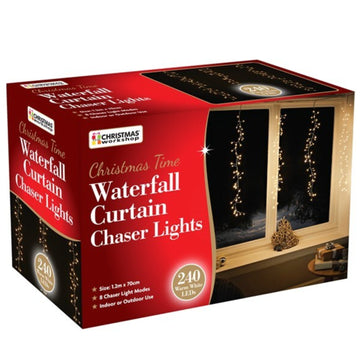 240 LED Waterfall Christmas Lights