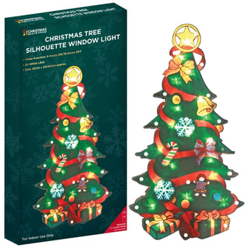 Christmas Tree Metallic Silhouette